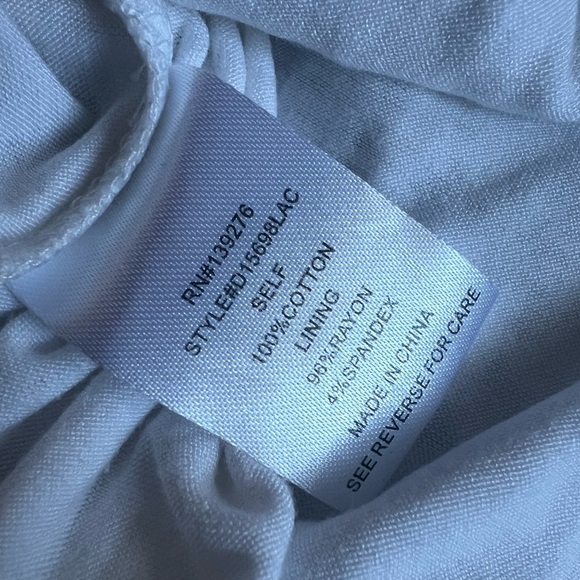 Daniel Rainn Jorgensen Crochet Overlay Sleeveless Shift Top in White. Size S - Picture 8 of 12